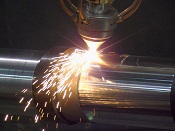 Laser cladding steelmill shaft